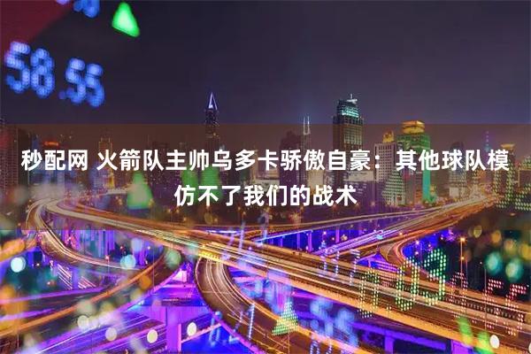 秒配网 火箭队主帅乌多卡骄傲自豪：其他球队模仿不了我们的战术