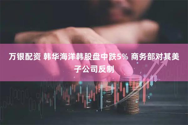 万银配资 韩华海洋韩股盘中跌5% 商务部对其美子公司反制
