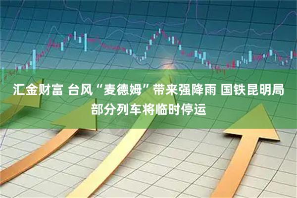 汇金财富 台风“麦德姆”带来强降雨 国铁昆明局部分列车将临时停运