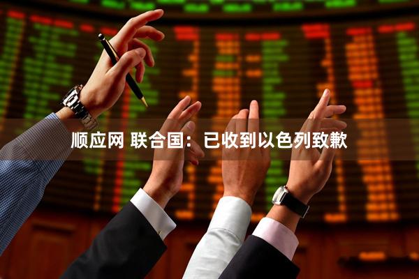 顺应网 联合国：已收到以色列致歉